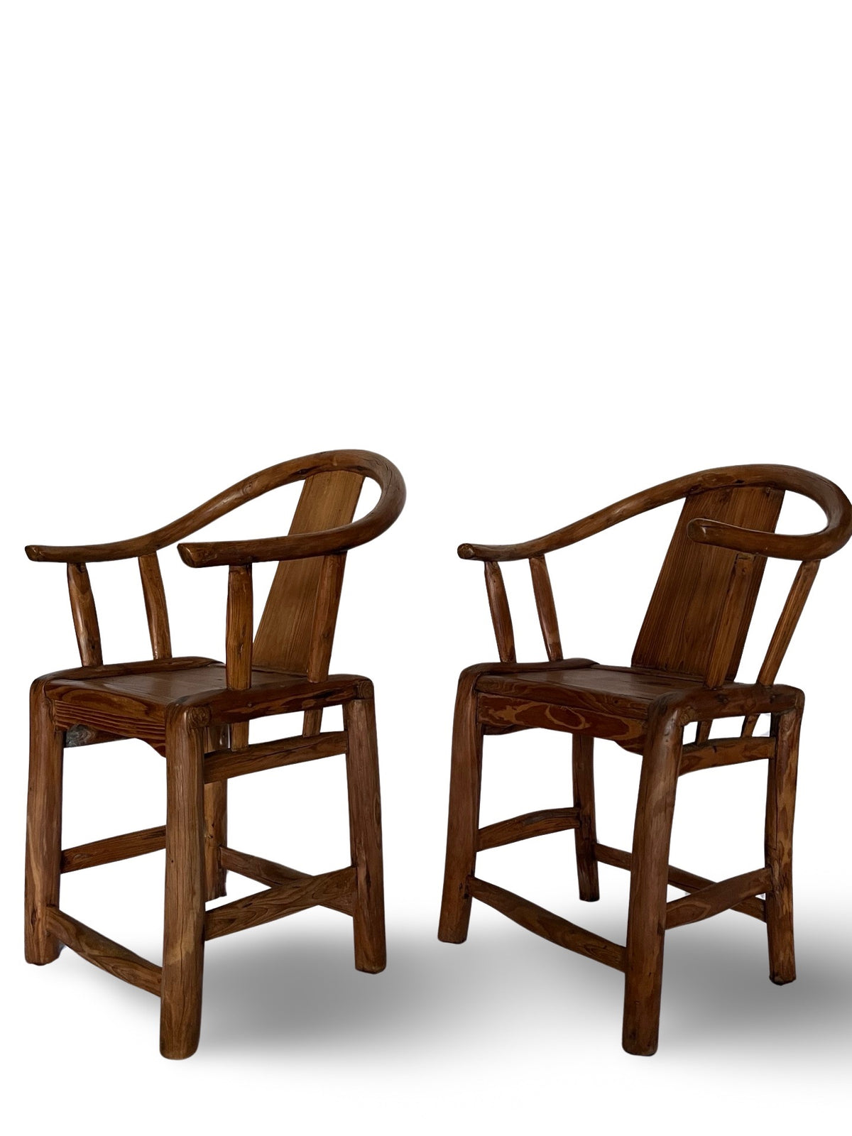 Pair of Hand Made Asian Style Chairs