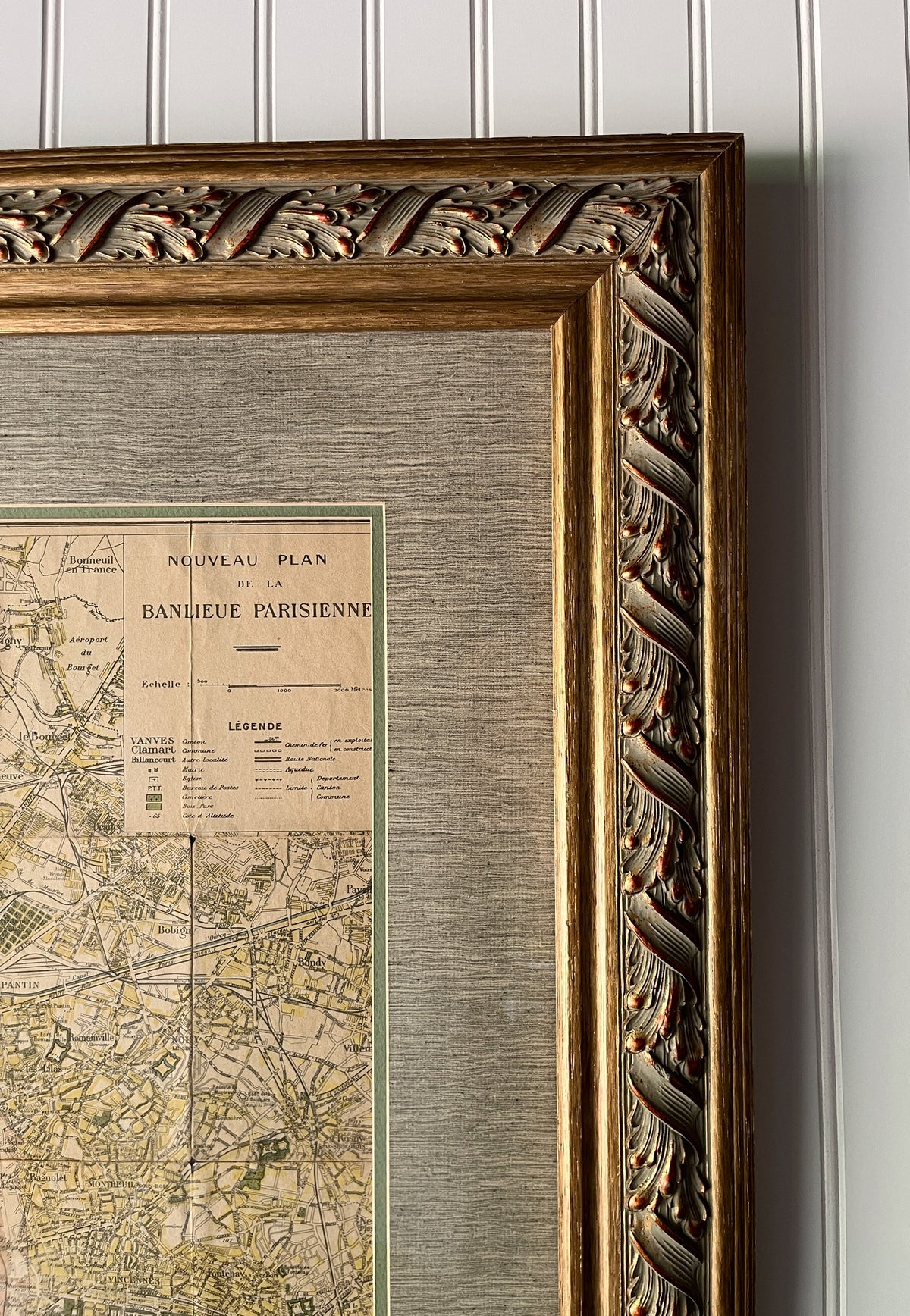 Vintage Map of Paris