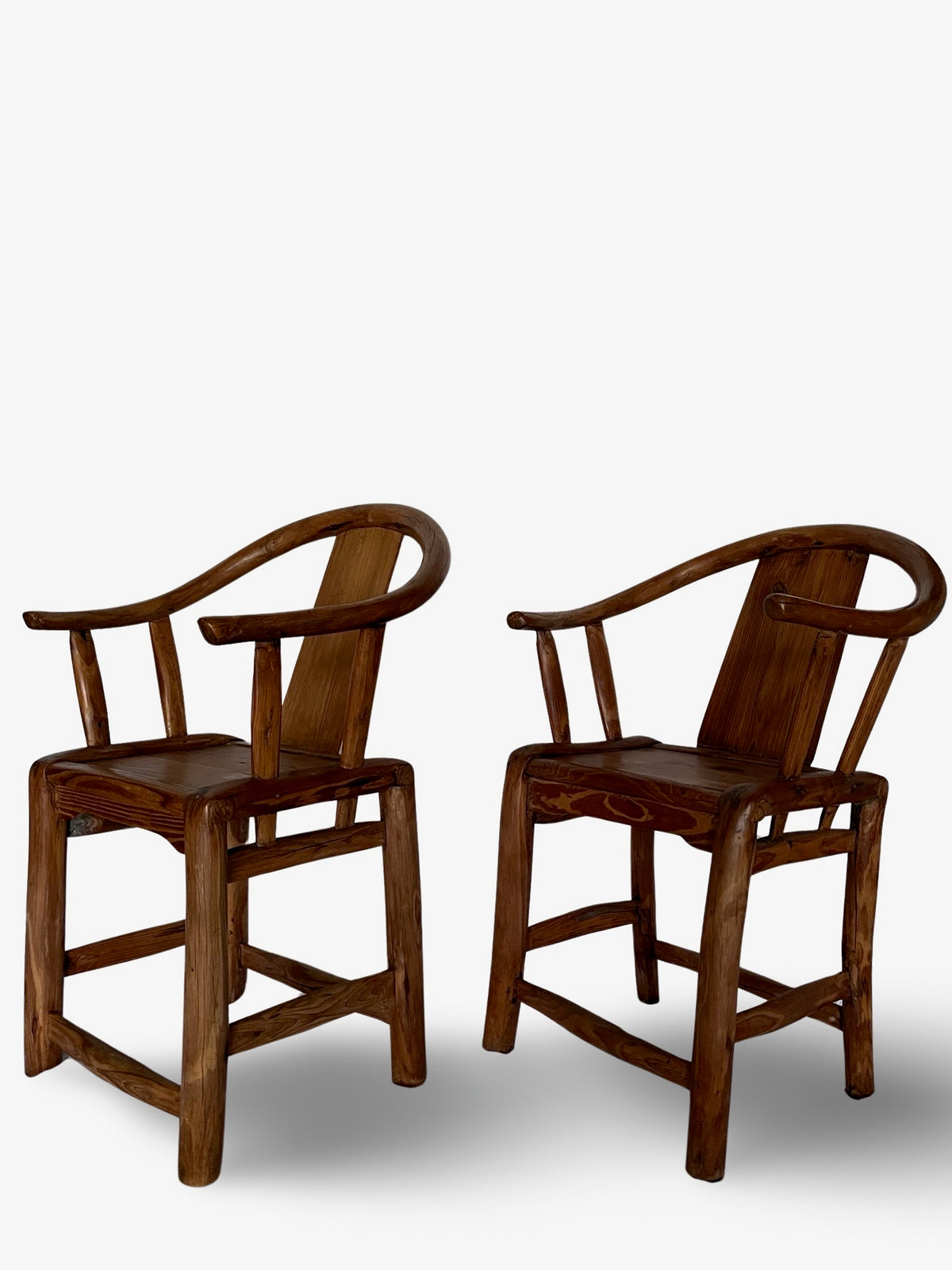 Pair of  Hand Made Asian Style Chairs